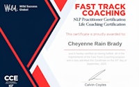 cheyenne rain brady's fast track coaching certificate